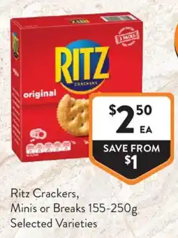 Foodworks Ritz Crackers offer