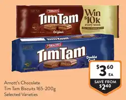 Foodworks Arnott's Chocolate Tim Tam Biscuits offer