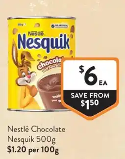 Foodworks Nestlé Chocolate Nesquik offer