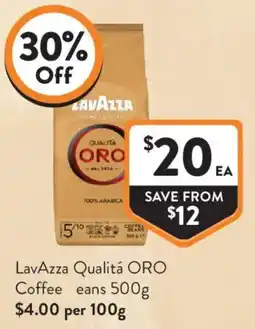 Foodworks LavAzza Qualitá ORO Coffee offer