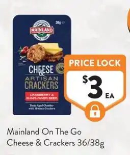 Foodworks Mainland On The Go Cheese & Crackers offer