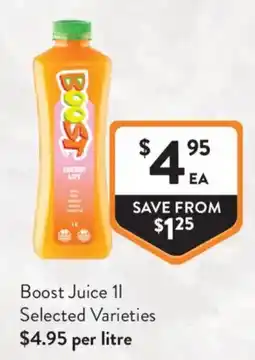 Foodworks Boost Juice offer