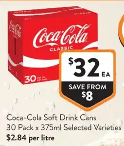 Foodworks Coca-Cola Soft Drink Cans offer