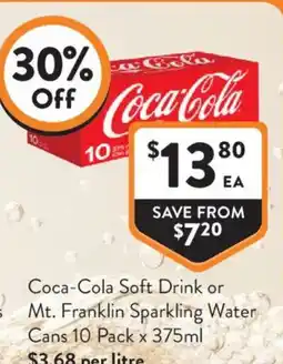 Foodworks Coca-Cola Soft Drink offer