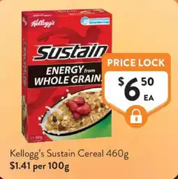 Foodworks Kellogg's Sustain Cereal offer