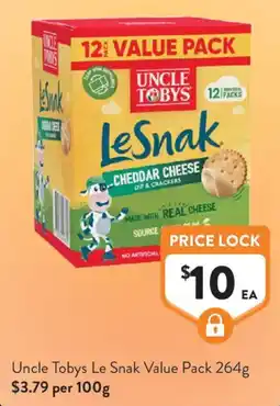 Foodworks Uncle Tobys Le Snak Value Pack offer