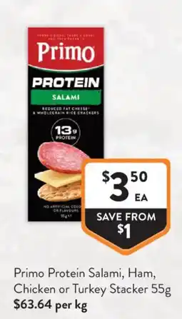 Foodworks Primo Protein Salami offer