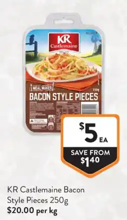 Foodworks KR Castlemaine Bacon Style Pieces offer