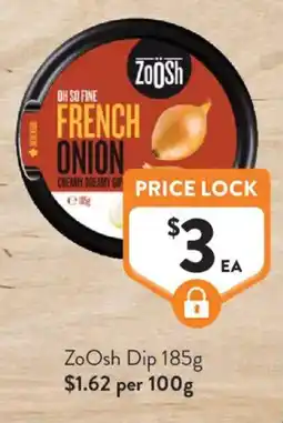 Foodworks ZoOsh French Onion Dip offer