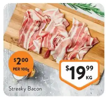 Foodworks Streaky Bacon offer