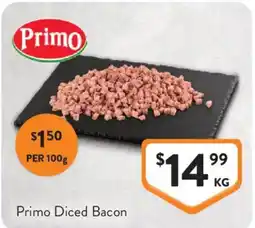 Foodworks Primo Diced Bacon offer