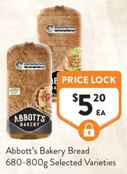 Foodworks Abbott's Bakery Bread offer