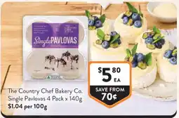 Foodworks The Country Chef Bakery Co. Single Pavlovas offer