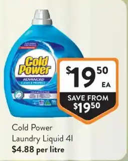 Foodworks Cold Power Laundry Liquid offer