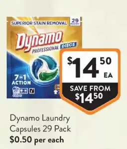 Foodworks Dynamo Laundry Capsules offer