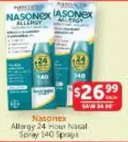 WHOLELIFE Nasonex Allergy 24 Hour Nasal Spray offer