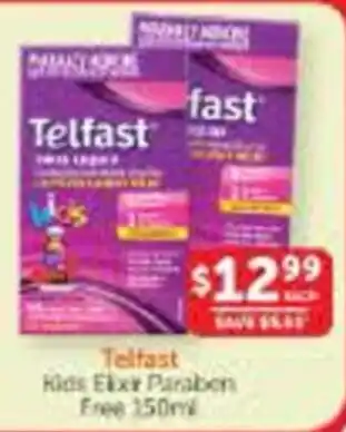 Telfast Kids Elixir Paraben Free