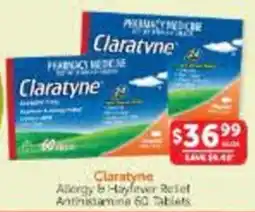 WHOLELIFE Claratyne Allergy & Hayfever Relief Antihistamine 60 Tablets offer