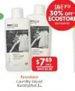 WHOLELIFE Ecostore Laundry Liquid Eucalyptus offer