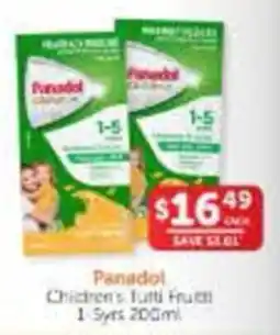 WHOLELIFE Panadol Children's Tutti Frutti offer