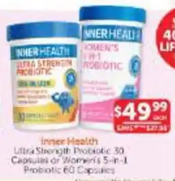 WHOLELIFE Inner Health Ultra Strength Probiotic offer