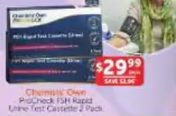 WHOLELIFE Chemist's Own ProCheck FSH Rapid Urine Test Cassette 2 Pack offer