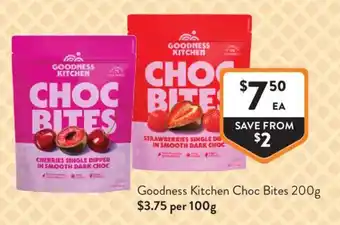 Goodness Kitchen Choc Bites
