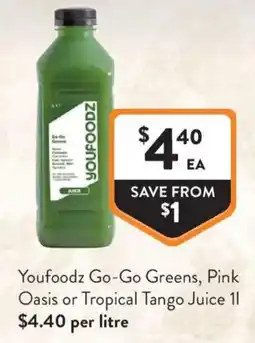 Foodworks Youfoodz Go-Go Greens offer