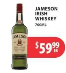Star Liquor Jameson Irish Whiskey offer
