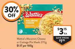 Foodworks Wattie's Macaroni Cheese offer
