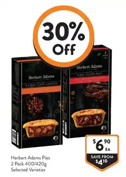 Foodworks Herbert Adams Pies offer