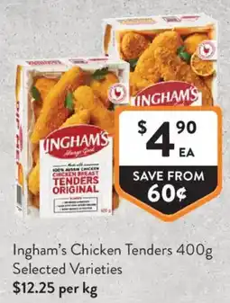 Foodworks Ingham's Chicken Tenders offer