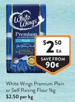 Foodworks White Wings Premium Plain Flour offer