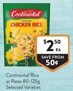 Foodworks Continental Rice or Pasta offer