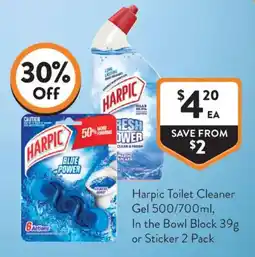 Foodworks Harpic Toilet Cleaner Gel offer