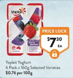 Foodworks Yoplait Yoghurt Selected Varieties offer