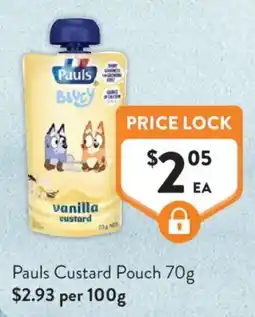 Foodworks Pauls Custard Pouch offer