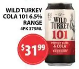 Star Liquor Wild Turkey Cola 101 offer