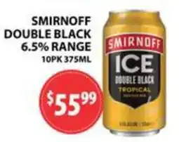 Star Liquor Smirnoff Ice Double Black Tropical offer