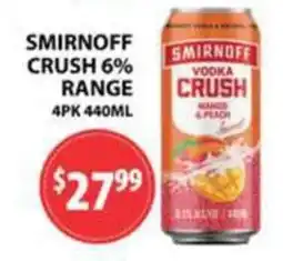 Star Liquor Smirnoff Vodka Crush offer