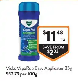 Foodworks Vicks VapoRub Easy Applicator offer