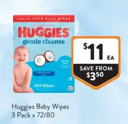 Foodworks Huggies Baby Wipes offer