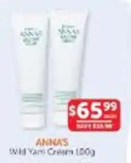 WHOLELIFE Anna's Wild Yam Cream offer