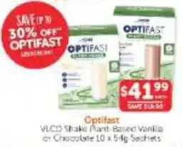 WHOLELIFE Optifast VLCD Shake Plant-Based Vanilla or Chocolate offer