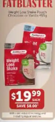 WHOLELIFE Fatblaster Weight Loss Shake offer