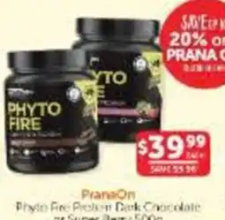 WHOLELIFE PranaOn PhytoFire Protein Dark Chocolate offer
