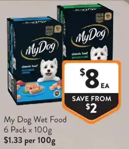 Foodworks My Dog Wet Food offer