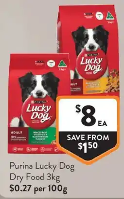 Foodworks Purina Lucky Dog Dry Food offer