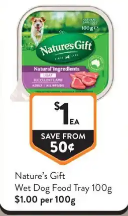Foodworks Nature's Gift Wet Dog Food Tray offer