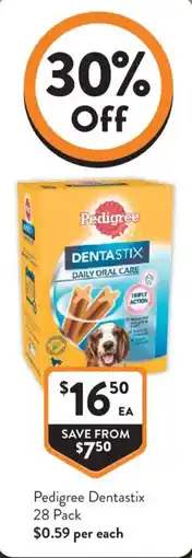 Foodworks Pedigree Dentastix offer